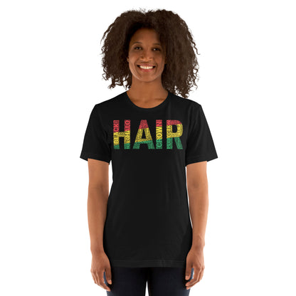 HAIR Word Cluster Short-Sleeve Unisex T-Shirt