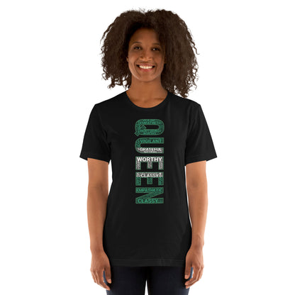 QUEEN (Vertical) Nigerian Inspired Short-Sleeve Unisex T-Shirt