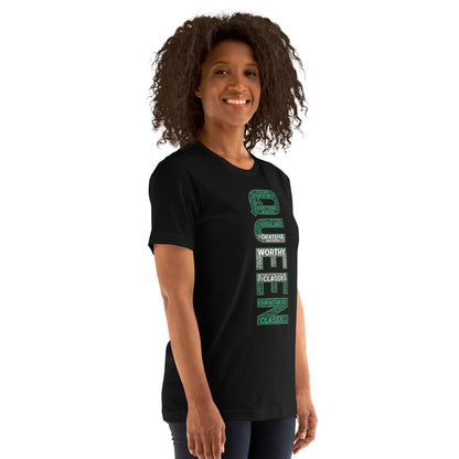 QUEEN (Vertical) Nigerian Inspired Short-Sleeve Unisex T-Shirt