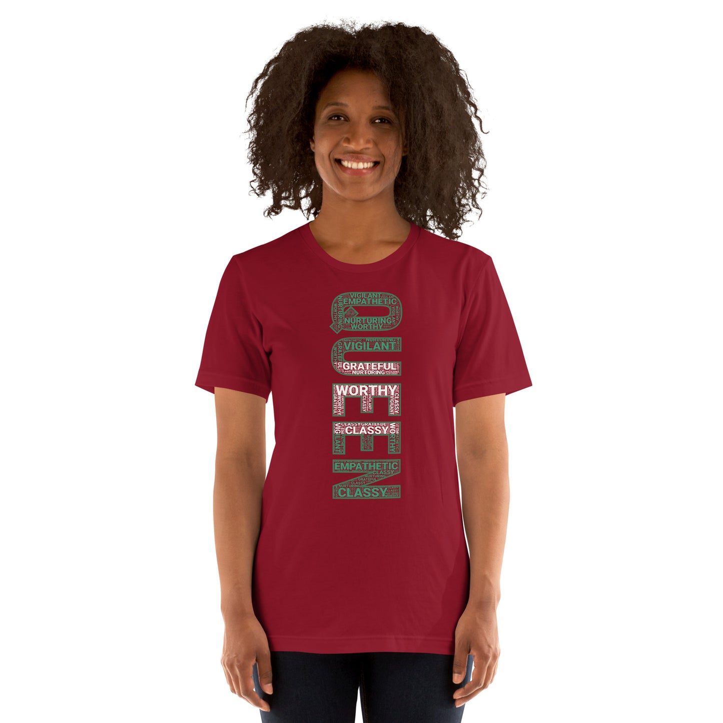 QUEEN (Vertical) Nigerian Inspired Short-Sleeve Unisex T-Shirt