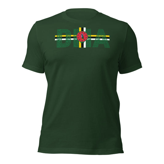 DOMINICA DMA Word Cluster Unisex t-shirt