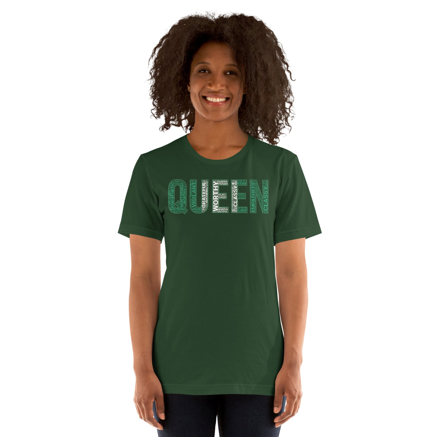 QUEEN Nigerian Inspired Word Cluster Unisex t-shirt