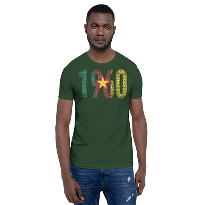 Cameroon 1960 Independence Inspired Word Cluster Unisex t-shirt