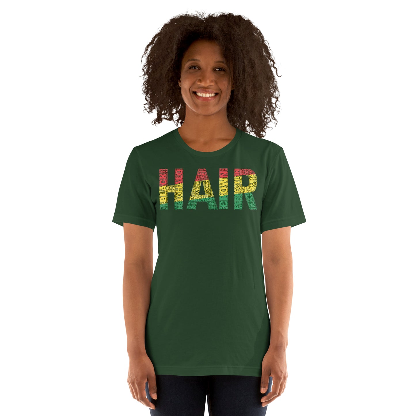 HAIR Word Cluster Short-Sleeve Unisex T-Shirt