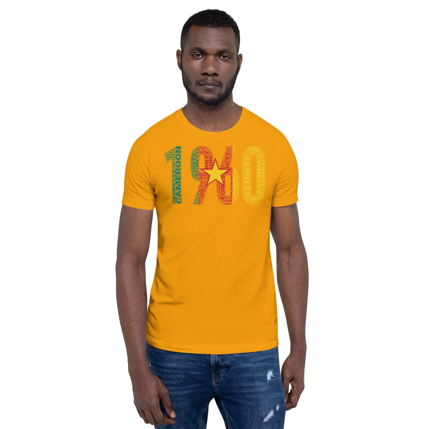 Cameroon 1960 Independence Inspired Word Cluster Unisex t-shirt