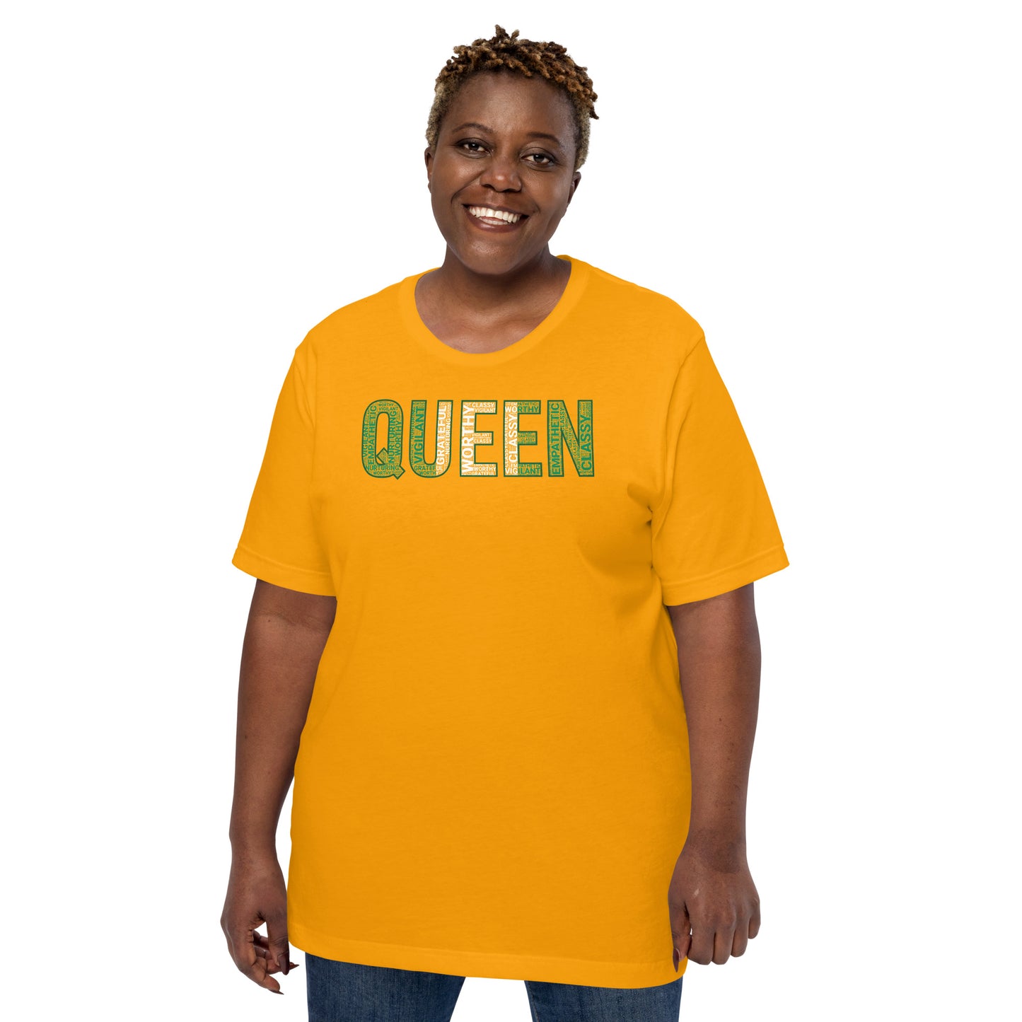 QUEEN Nigerian Inspired Word Cluster Unisex t-shirt