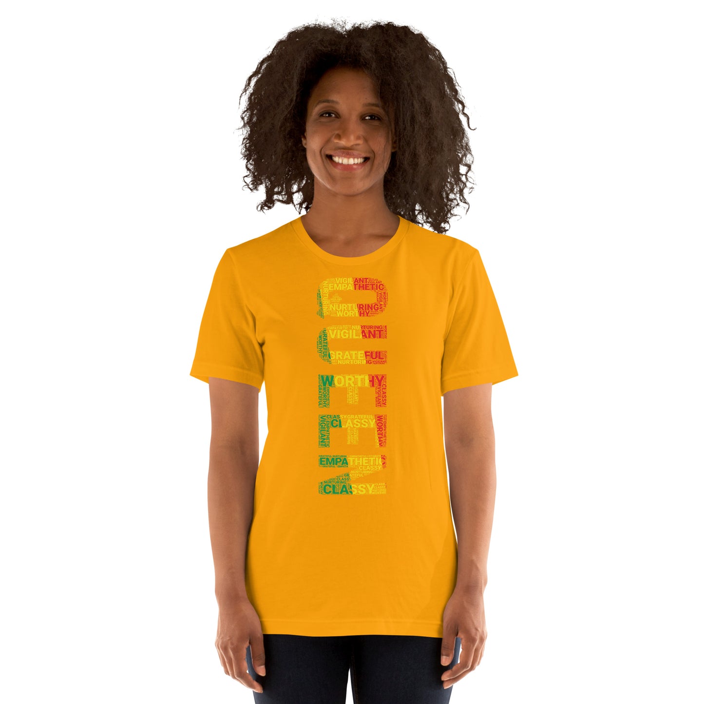 QUEEN (Vertical) Pan African Inspired Short-Sleeve Unisex T-Shirt