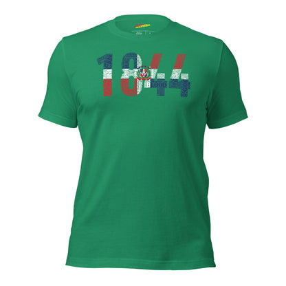 DOMINICAN REPUBLIC National Flag Inspired Word Cluster Short-Sleeve Unisex T-Shirt