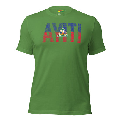 HAITI AYITI National Flag Inspired Short-Sleeve Unisex T-Shirt