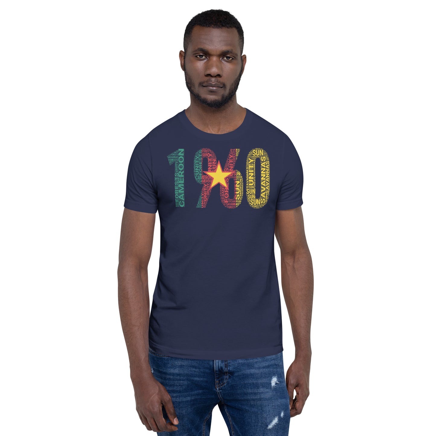 Cameroon 1960 Independence Inspired Word Cluster Unisex t-shirt