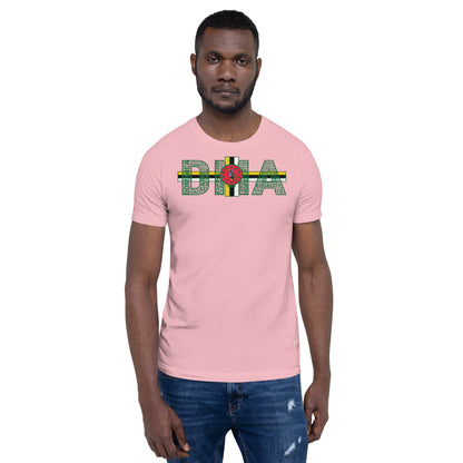 DOMINICA DMA Word Cluster Unisex t-shirt