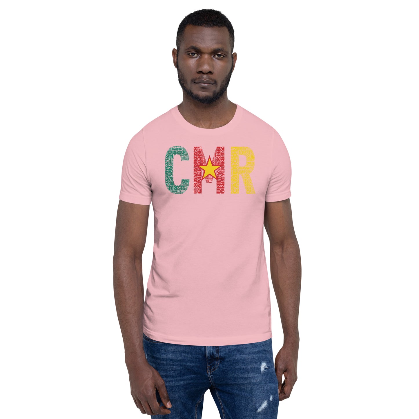 Cameroon CMR Inspired Word Cluster Unisex t-shirt