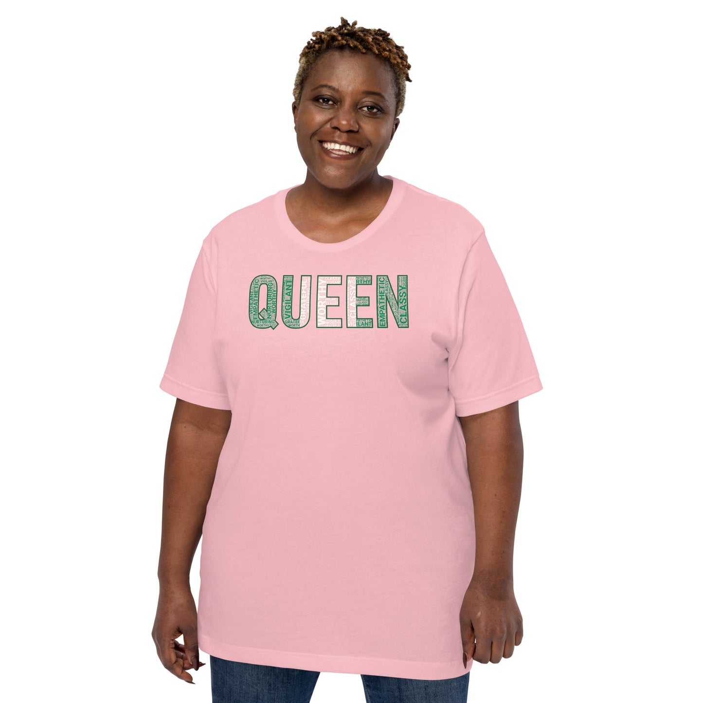 QUEEN Nigerian Inspired Word Cluster Unisex t-shirt