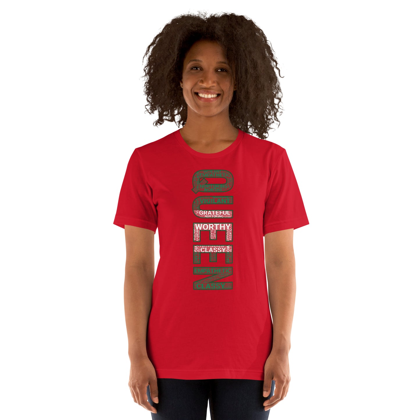 QUEEN (Vertical) Nigerian Inspired Short-Sleeve Unisex T-Shirt