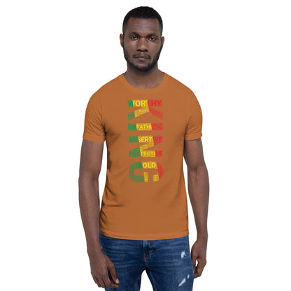 KING (VERTICAL) Pan African Inspired Short-Sleeve Unisex T-Shirt