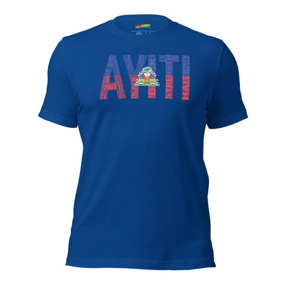 HAITI AYITI National Flag Inspired Short-Sleeve Unisex T-Shirt
