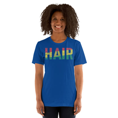 HAIR Word Cluster Short-Sleeve Unisex T-Shirt