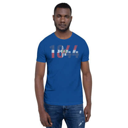 DOMINICAN REPUBLIC National Flag Inspired Word Cluster Short-Sleeve Unisex T-Shirt