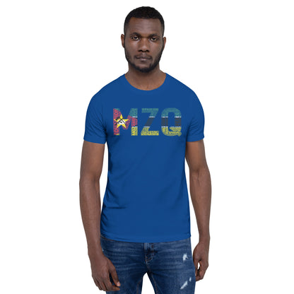 Mozambique National Flag Inspired Word Cluster T-Shirt