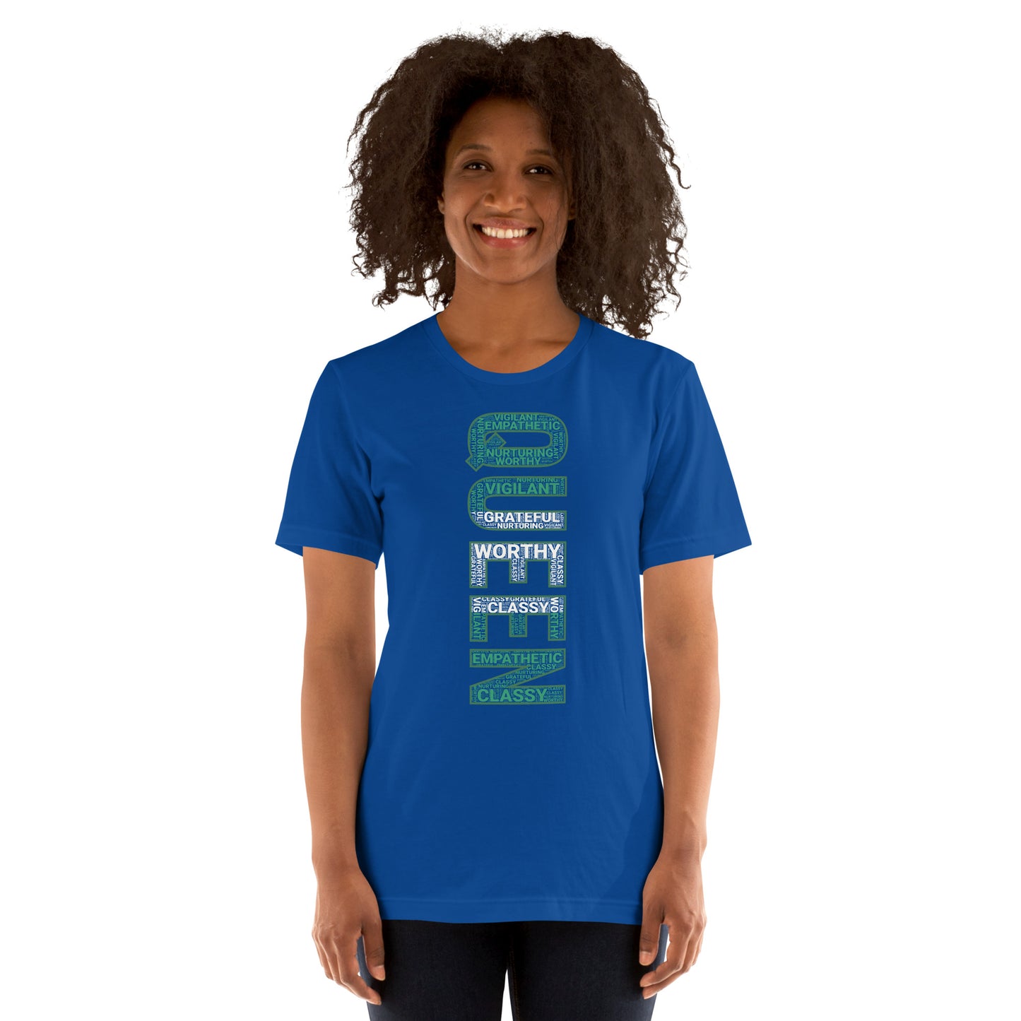 QUEEN (Vertical) Nigerian Inspired Short-Sleeve Unisex T-Shirt