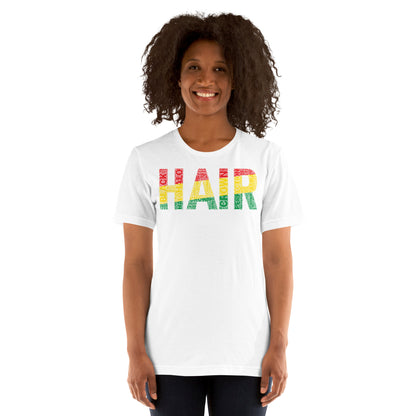 HAIR Word Cluster Short-Sleeve Unisex T-Shirt