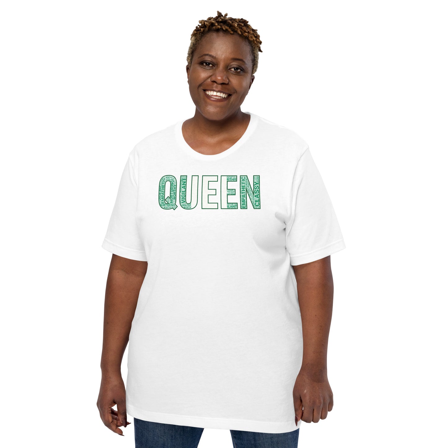 QUEEN Nigerian Inspired Word Cluster Unisex t-shirt