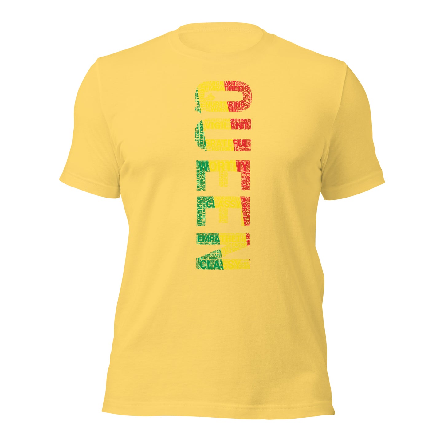 QUEEN (Vertical) Pan African Inspired Short-Sleeve Unisex T-Shirt
