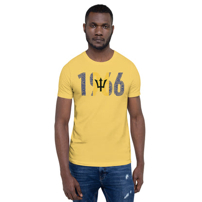 BARBADOS INDEPENDENCE National Flag Inspired Word Cluster Short-Sleeve Unisex T-Shirt