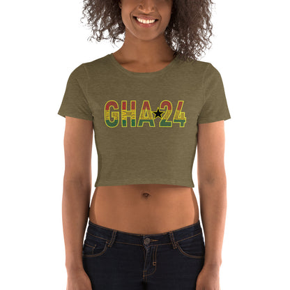 GHANA 24 FLOW INTERNATIONAL Women’s Crop Tee