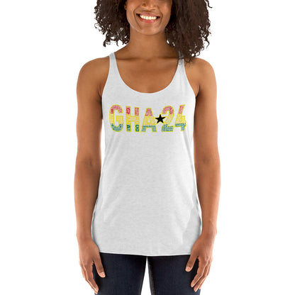 GHANA 24 FLOW INTERNATIONAL Women's Racerback Tank