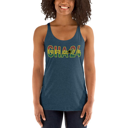 GHANA 24 FLOW INTERNATIONAL Women's Racerback Tank