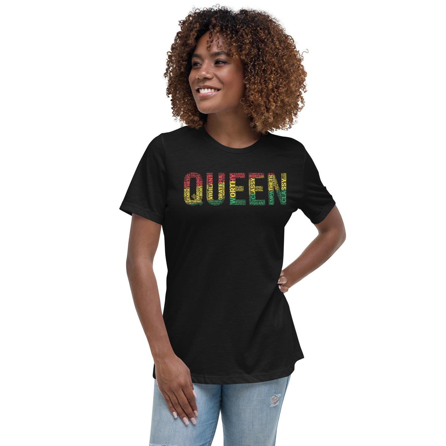 QUEEN Pan African Inspired Women's short sleeve t-shirt