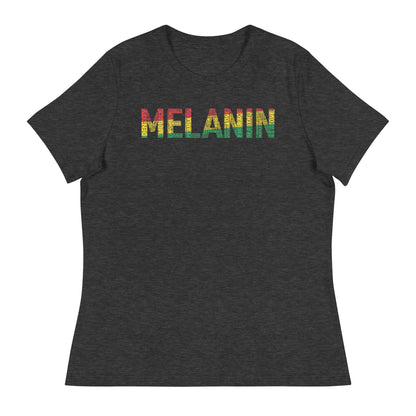 MELANIN (HORTIZONAL) Women's short sleeve t-shirt