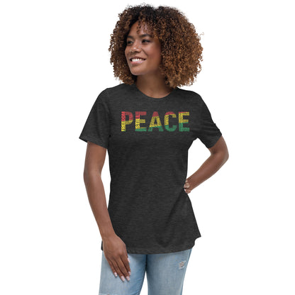 PEACE Word Cluster Women's Relaxed T-Shirt