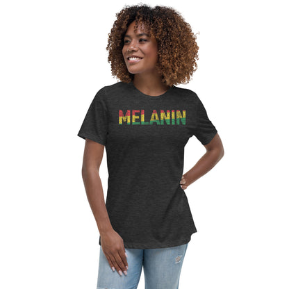 MELANIN (HORTIZONAL) Women's short sleeve t-shirt