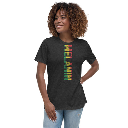 MELANIN (VERTICAL) Women's short sleeve t-shirt