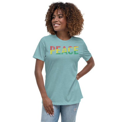 PEACE Word Cluster Women's Relaxed T-Shirt