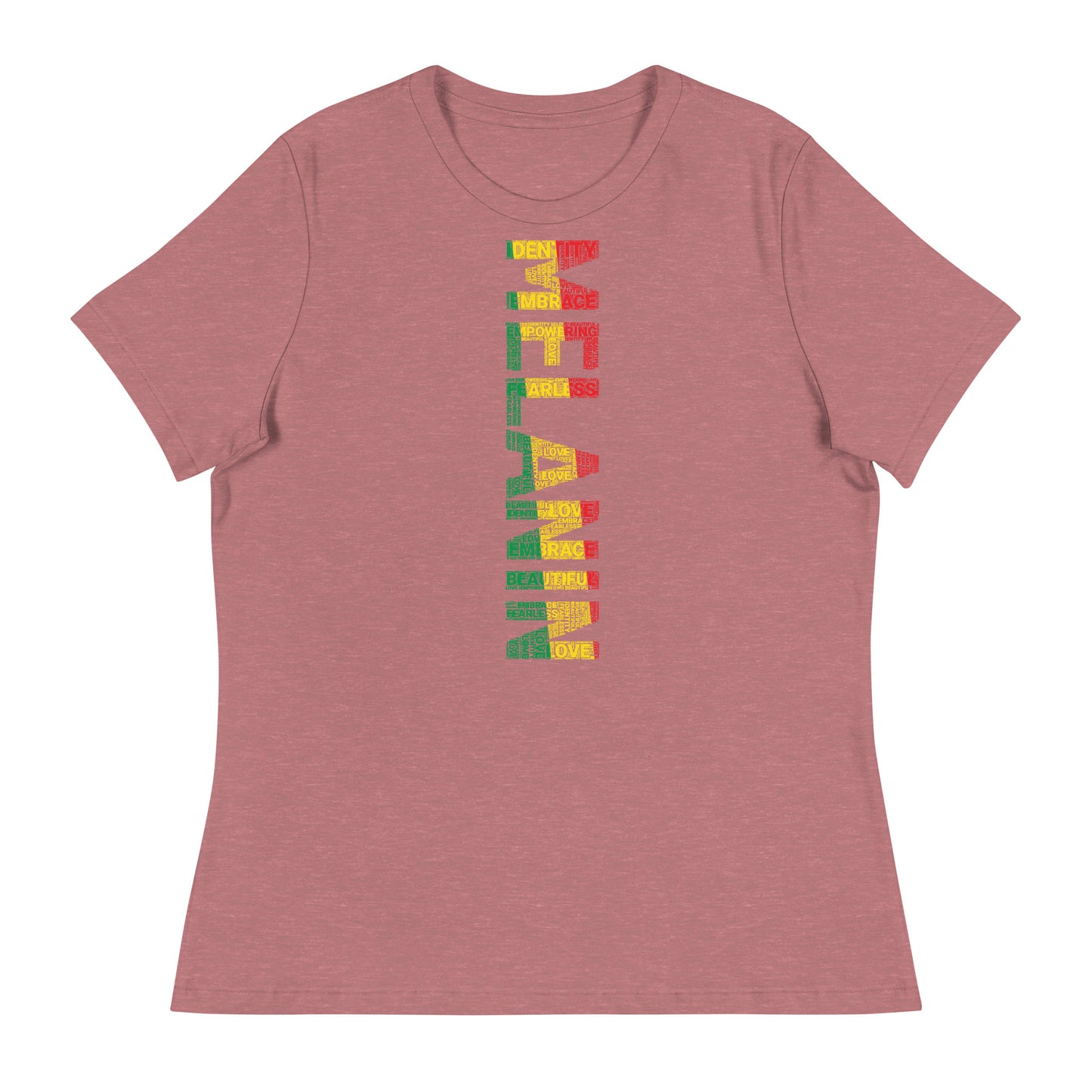 MELANIN (VERTICAL) Women's short sleeve t-shirt