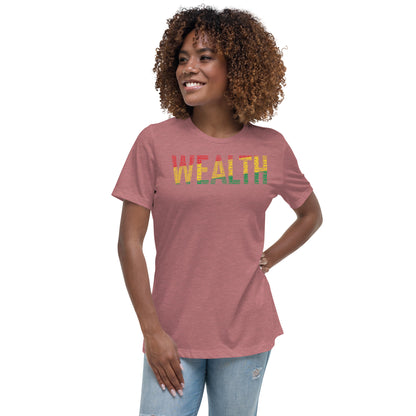 WEALTH Pan African Inspired Women's short sleeve t-shirt