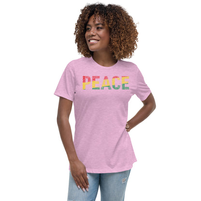 PEACE Word Cluster Women's Relaxed T-Shirt