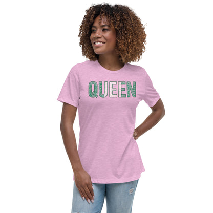 QUEEN Nigerian Inspired Word Cluster Women's Relaxed T-Shirt