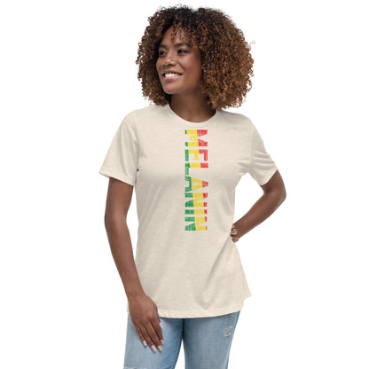 MELANIN (VERTICAL) Women's short sleeve t-shirt