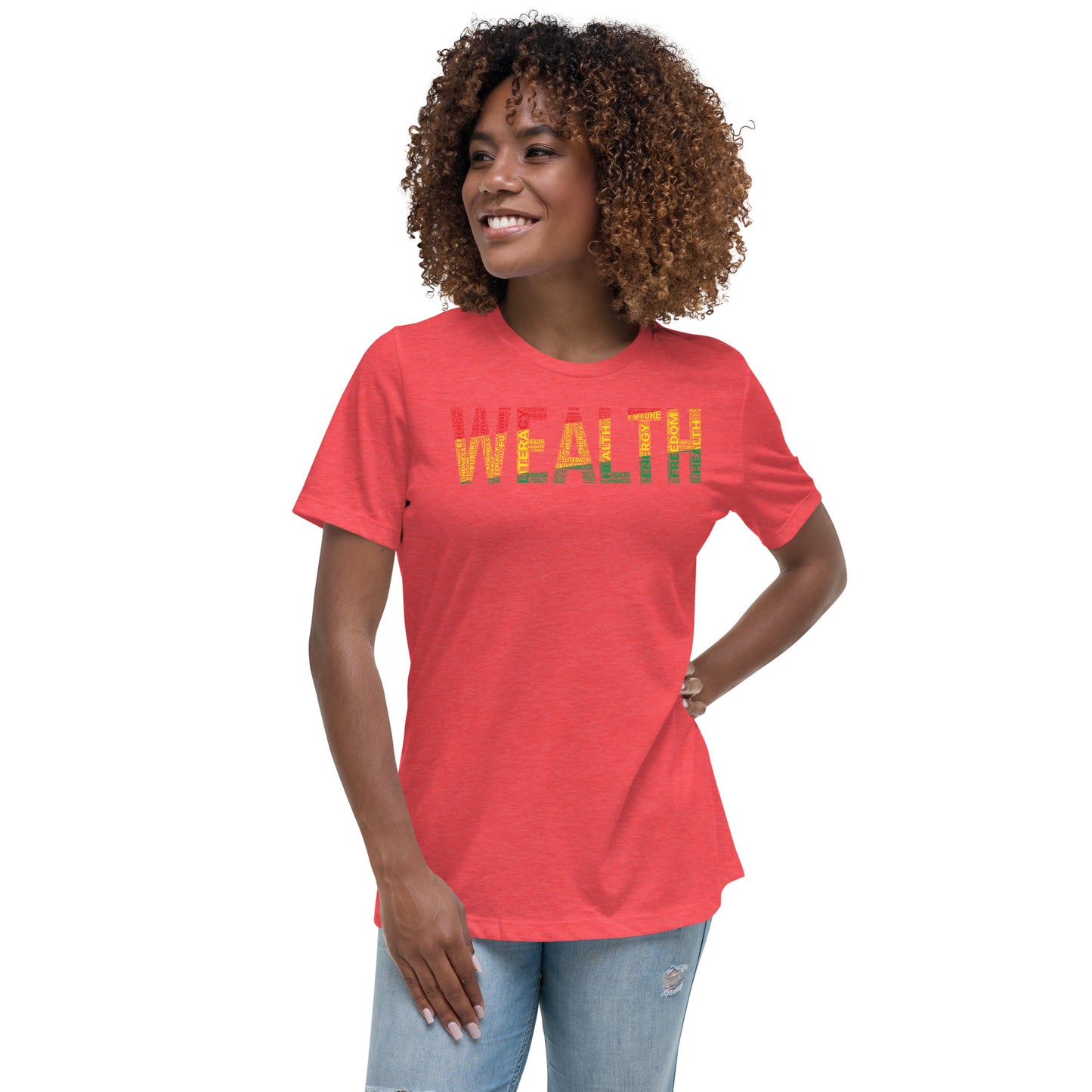 WEALTH Pan African Inspired Women's short sleeve t-shirt