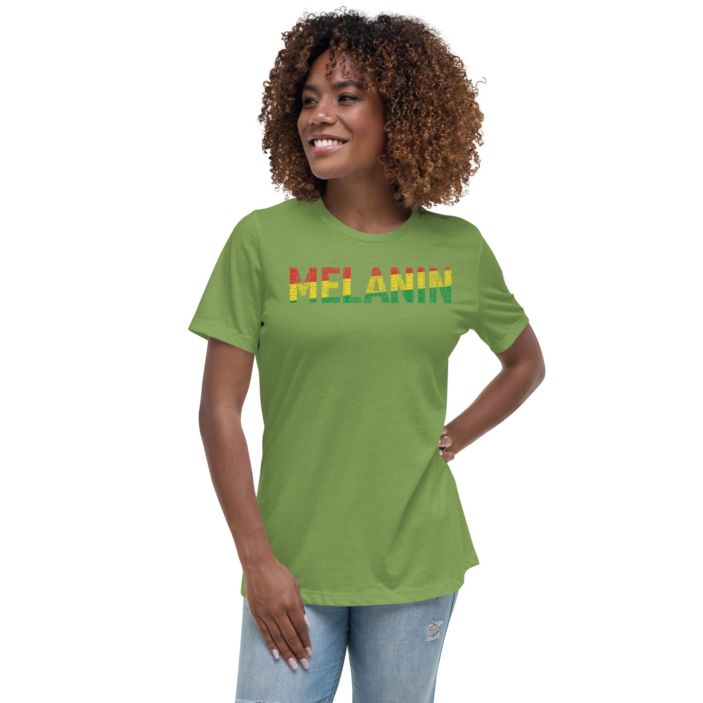 MELANIN (HORTIZONAL) Women's short sleeve t-shirt