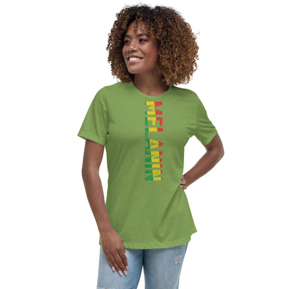 MELANIN (VERTICAL) Women's short sleeve t-shirt