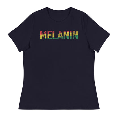 MELANIN (HORTIZONAL) Women's short sleeve t-shirt