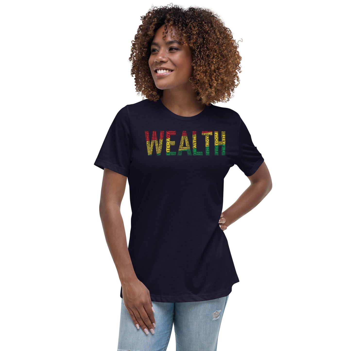 WEALTH Pan African Inspired Women's short sleeve t-shirt