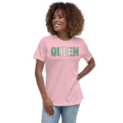 QUEEN Nigerian Inspired Word Cluster Women's Relaxed T-Shirt