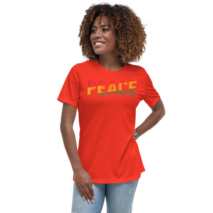 PEACE Word Cluster Women's Relaxed T-Shirt