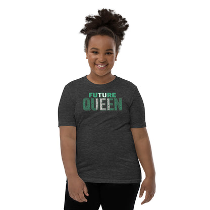 FUTURE QUEEN Nigerian Inspired Word Cluster Youth Short Sleeve T-Shirt